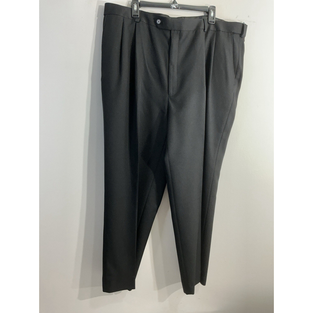 Men’s Architect Dress Pants Black 42x29 Pleated Expandable Waist